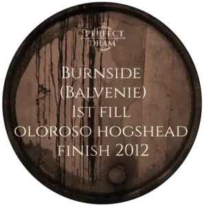 Burnside (Balvenie)1st fill oloroso hogshead finish 2012