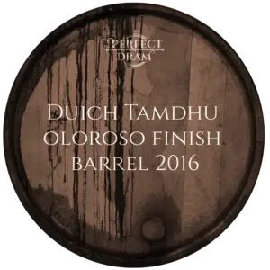 Duich Tamdhu oloroso finish barrel 2016
